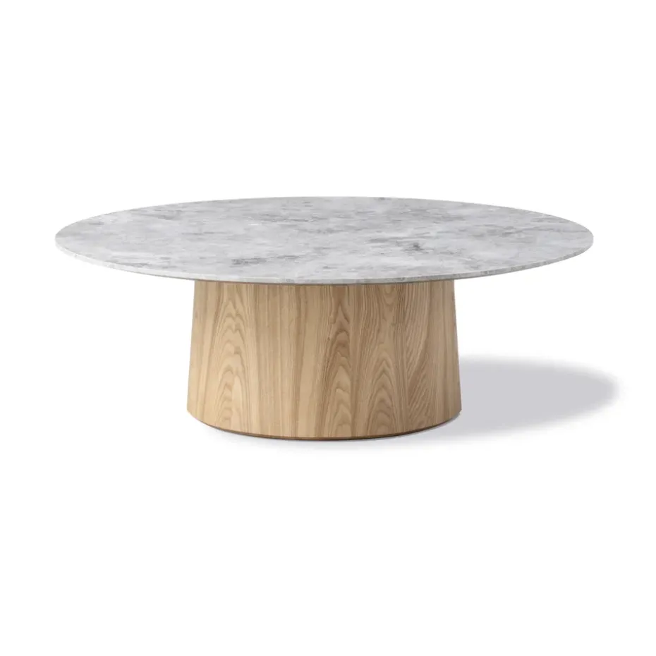Table basse Niveau Ø110cm, Tundra Grey-ash huilé