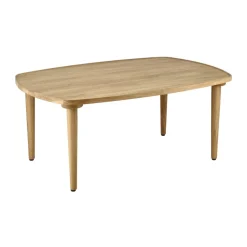 Table basse Nyhem 89x59x37 cm, Chêne laqué naturel