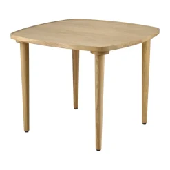 Table basse Nyhem 59x59x47 cm, Chêne laqué naturel