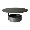 Table basse Parasol L Ø90 cm, Dark stained oak