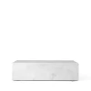 Table basse Plinth, white, low