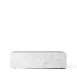 Table basse Plinth, white, low