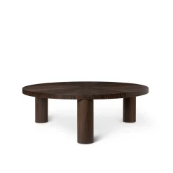 Table basse Post, oak smoked, large, stars