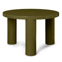 Table basse Post petite Ø65 cm, Olive
