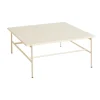 Table basse Rebar 80x84x33 cm, Beige marble-alabaster