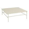 Table basse Rebar 100x104x33 cm, Beige marble-alabaster