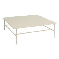 Table basse Rebar 100x104x33 cm, Beige marble-alabaster