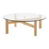 Table basse ronde Moebe Ø88 cm, Chêne