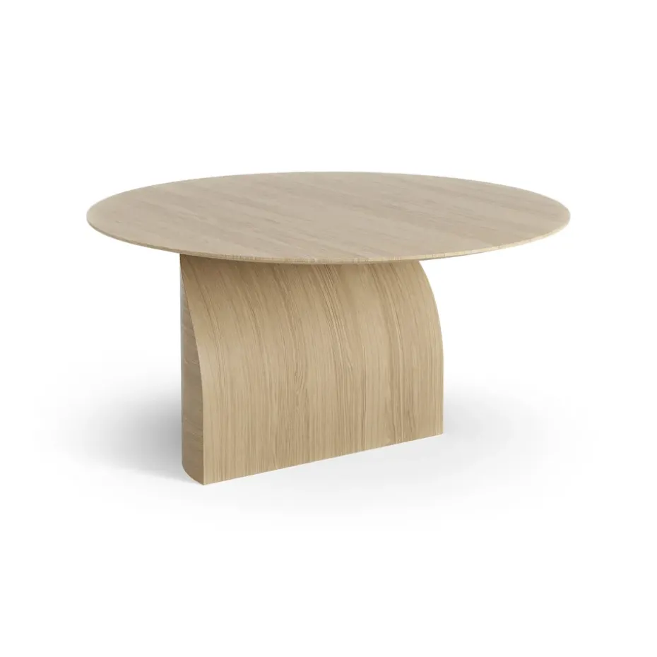 Table basse Savoa H45 cm, Chêne laqué