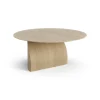Table basse Savoa H40 cm, Chêne laqué