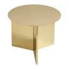 Table basse Slit Ø45 cm, Brass