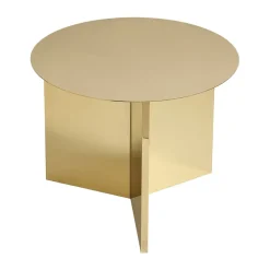 Table basse Slit Ø45 cm, Brass