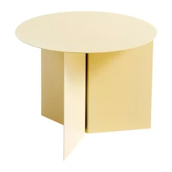 Table basse Slit Ø45 cm, Light yellow