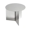 Table basse Slit, Polished stainless steel