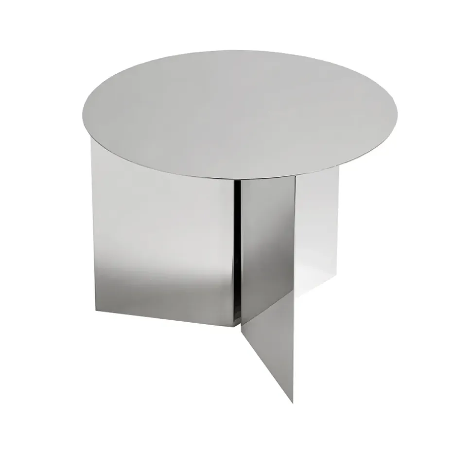 Table basse Slit, Polished stainless steel