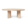 Table basse Tarn 107,6x108,1 cm, White oiled beech