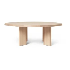 Table basse Tarn 107,6x108,1 cm, White oiled beech