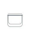 Table basse Tati Lounge High, verre, nordic blue