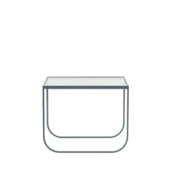 Table basse Tati Lounge High, verre, nordic blue