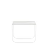 Table basse Tati Lounge High, verre, white