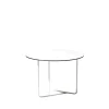 Table basse Tellus, blanc, structure blanche, h44 d64