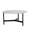 Table basse Twist large Ø90 cm, Fossil grey-lava grey