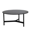 Table basse Twist large Ø90 cm, Dark grey-lava grey