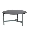 Table basse Twist large Ø90 cm, Dark grey-light grey