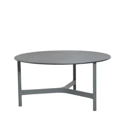 Table basse Twist large Ø90 cm, Fossil black-light grey