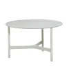 Table basse Twist medium Ø70 cm, White-white