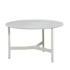 Table basse Twist medium Ø70 cm, White-white