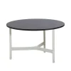 Table basse Twist medium Ø70 cm, Dark grey-white