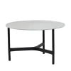 Table basse Twist medium Ø70 cm, Fossil grey-lava grey