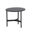 Table basse Twist small Ø45 cm, Dark grey-lava grey