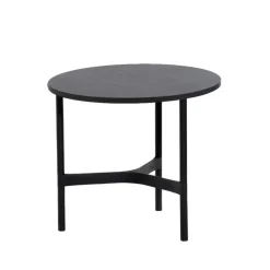Table basse Twist small Ø45 cm, Dark grey-lava grey