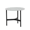 Table basse Twist small Ø45 cm, Fossil grey-lava grey