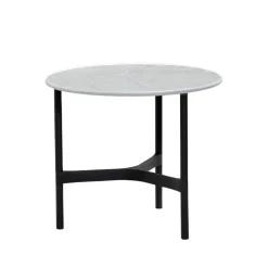 Table basse Twist small Ø45 cm, Fossil grey-lava grey