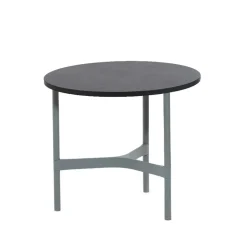 Table basse Twist small Ø45 cm, Dark grey-light grey