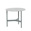 Table basse Twist small Ø45 cm, Fossil grey-light grey