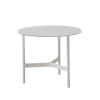 Table basse Twist small Ø45 cm, Fossil grey-white