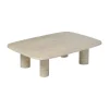 Table basse Volos L 100x70 cm, Travertine