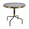 Table bistrot 12, Noir-laiton