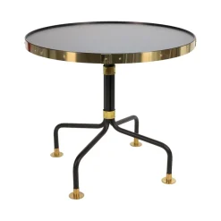 Table bistrot 12, Noir-laiton