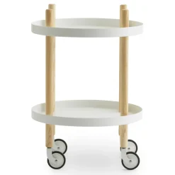 Table Block Ø45 cm, Blanc
