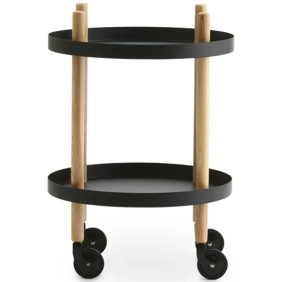 Table Block Ø45 cm, Noir
