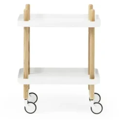 Table Block, blanc