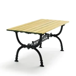 Table Byarum 142x72 cm, Imprégnation de pin, support noir