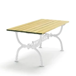 Table Byarum 142x72 cm, Imprégnation de pin, support blanc
