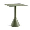 Table café carrée Palissade Cone 65x65 cm, Olive