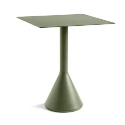 Table café carrée Palissade Cone 65x65 cm, Olive